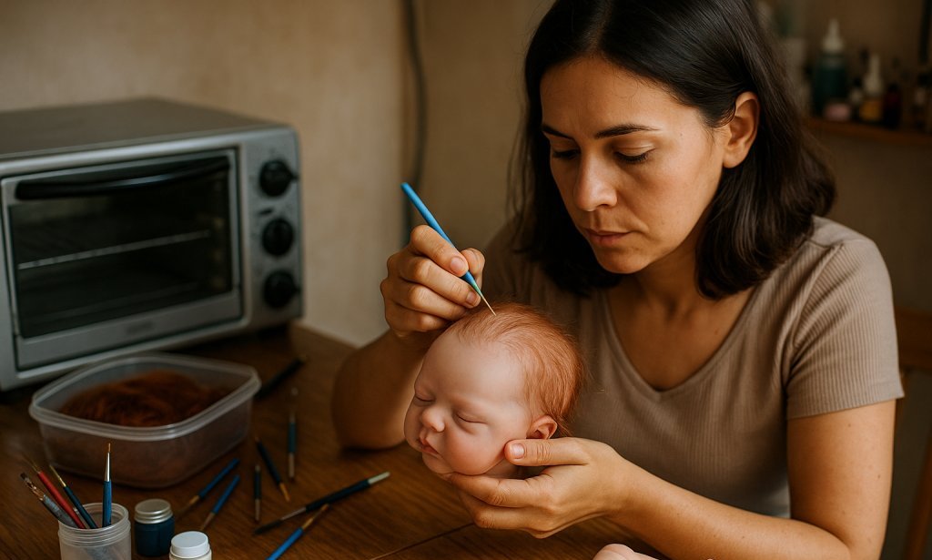 Imagem da Matéria Como São Feitos os Bebês Reborn: Técnicas e Materiais Que Dão Vida ao Realismo