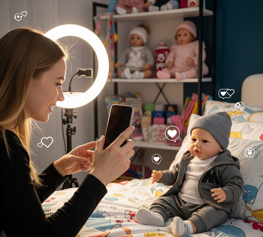 Imagem da Matéria TikTok e Reborns: A Nova Geração de Vídeos que Está Encantando os EUA